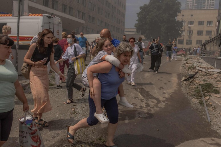 Autoridades ucranianas pediram para evacuar crianças e seus pais © ANSA/AFP