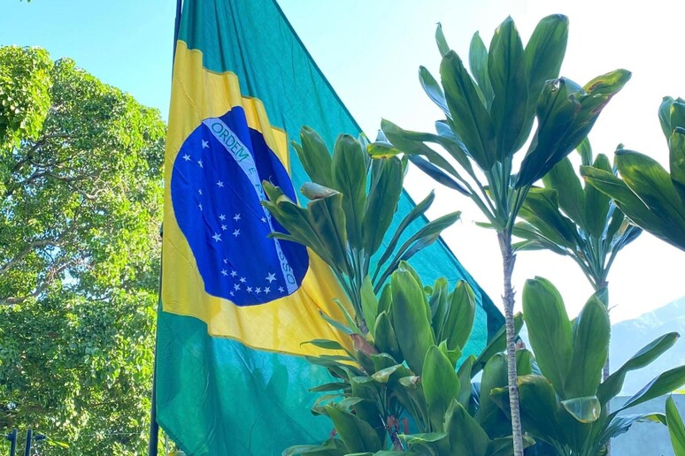 Bandeira do Brasil na Embaixada da Argentina em Caracas - TODOS OS DIREITOS RESERVADOS