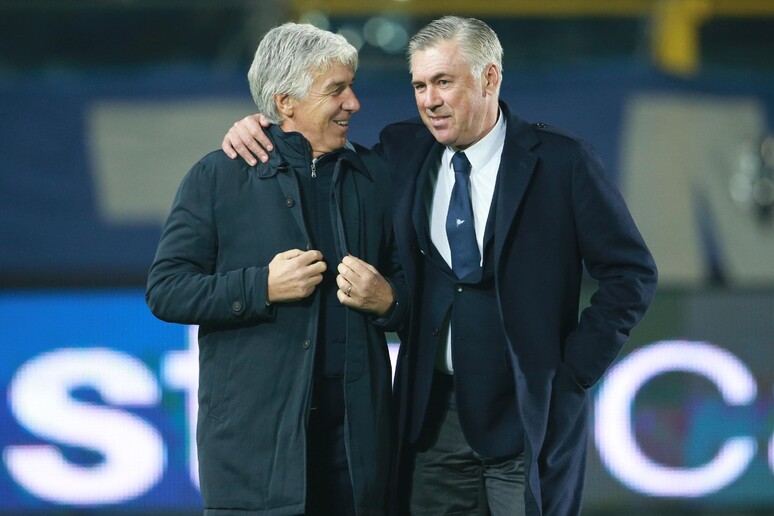 Gasperini e Ancelotti - RIPRODUZIONE RISERVATA