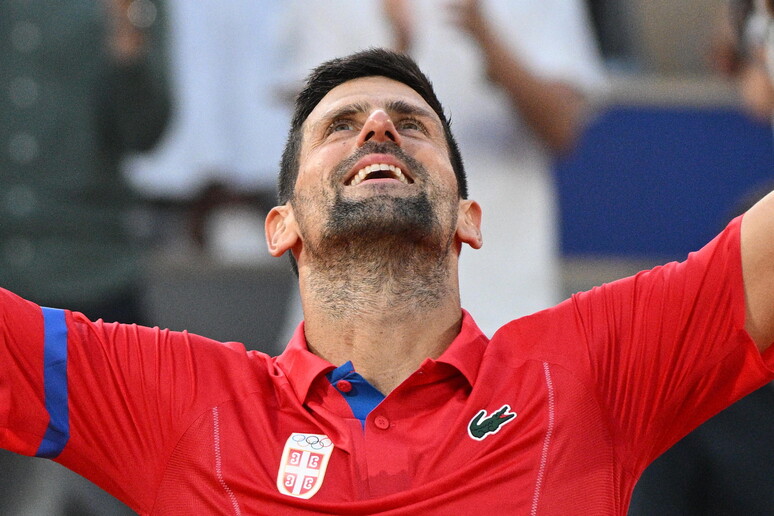 Djokovic disputará pela primeira vez na carreira uma final olímpica © ANSA/EPA