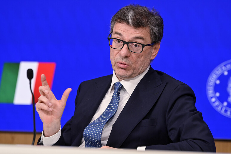 Il ministro dell 'Economia, Giancarlo Giorgetti - RIPRODUZIONE RISERVATA