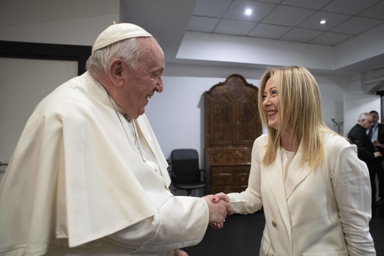 Giorgia Meloni visita al Papa: "los mejores deseos de toda la Nacin" - Vaticano - Ansa.it